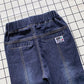 Boys Skinny Denim Jeans - Elastic Waist Casual Trousers