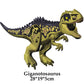 Jurassic Dinosaur Building Blocks Set - Raptor and T-Rex Figure Bricks