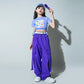 Girls Purple Hip Hop Jogger Set - Jazz Dance Outfit