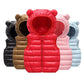 Kids Hooded Down Vest with Ears - Warm Autumn Winter Waistcoat