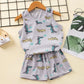 Kids Sleeveless Cotton Pajama Set - Summer Sleepwear