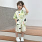 Boys Tang Style Hanfu Set - Short Sleeve Two-Piece Summer Outfit