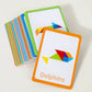 Wooden Montessori Tangram Puzzle Board
