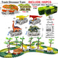 Dinosaur Flexible Race Track Set - Flash Light Car Educational Toy