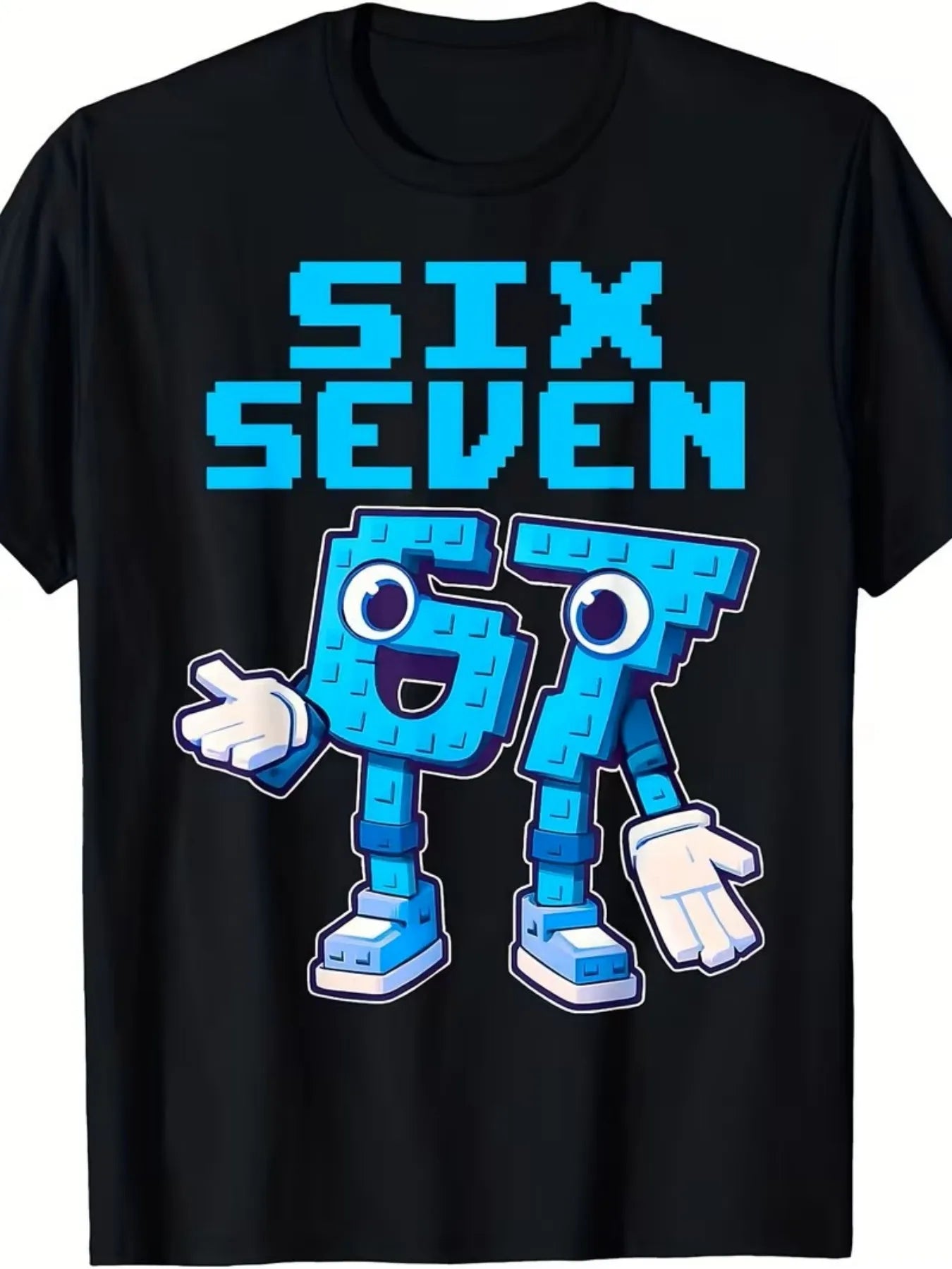 Kids Number Graphic T-Shirt - Loose Short Sleeve Summer Top