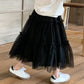 Girls Gauze Mesh Fluffy A-Line Skirt
