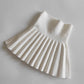 Girls Knitted High Waist Pleated Mini Tutu Skirt