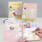 Reusable Watercolor Coloring Book Painting Kit