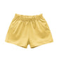 Girls Solid Cotton Casual Summer Shorts