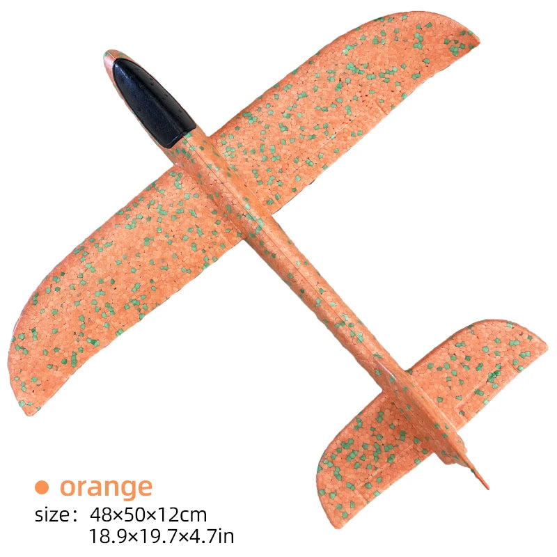 Foam Plane Glider Toy - 33/50CM Hand Throw Outdoor Airplane