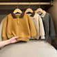 Boys Polo Collar Pullover Sweater - Long Sleeve Letter Jumper