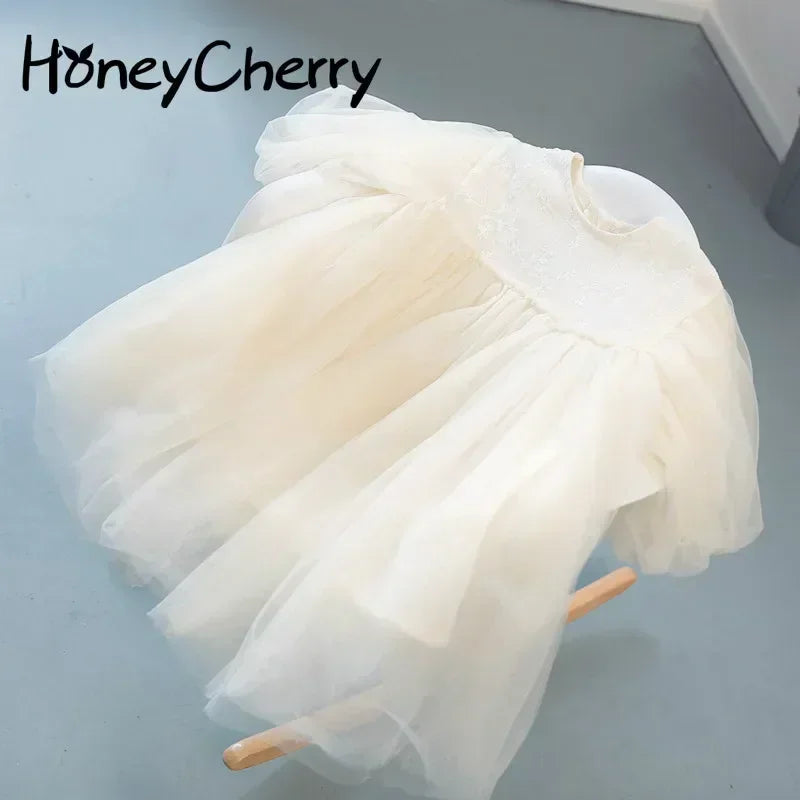 Girls Spring Lace Princess Dress - Sweet Everyday Style