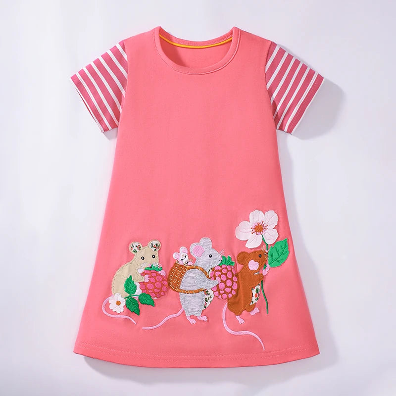 Baby Girls Cotton Summer Dress - Lovely Toddler Style