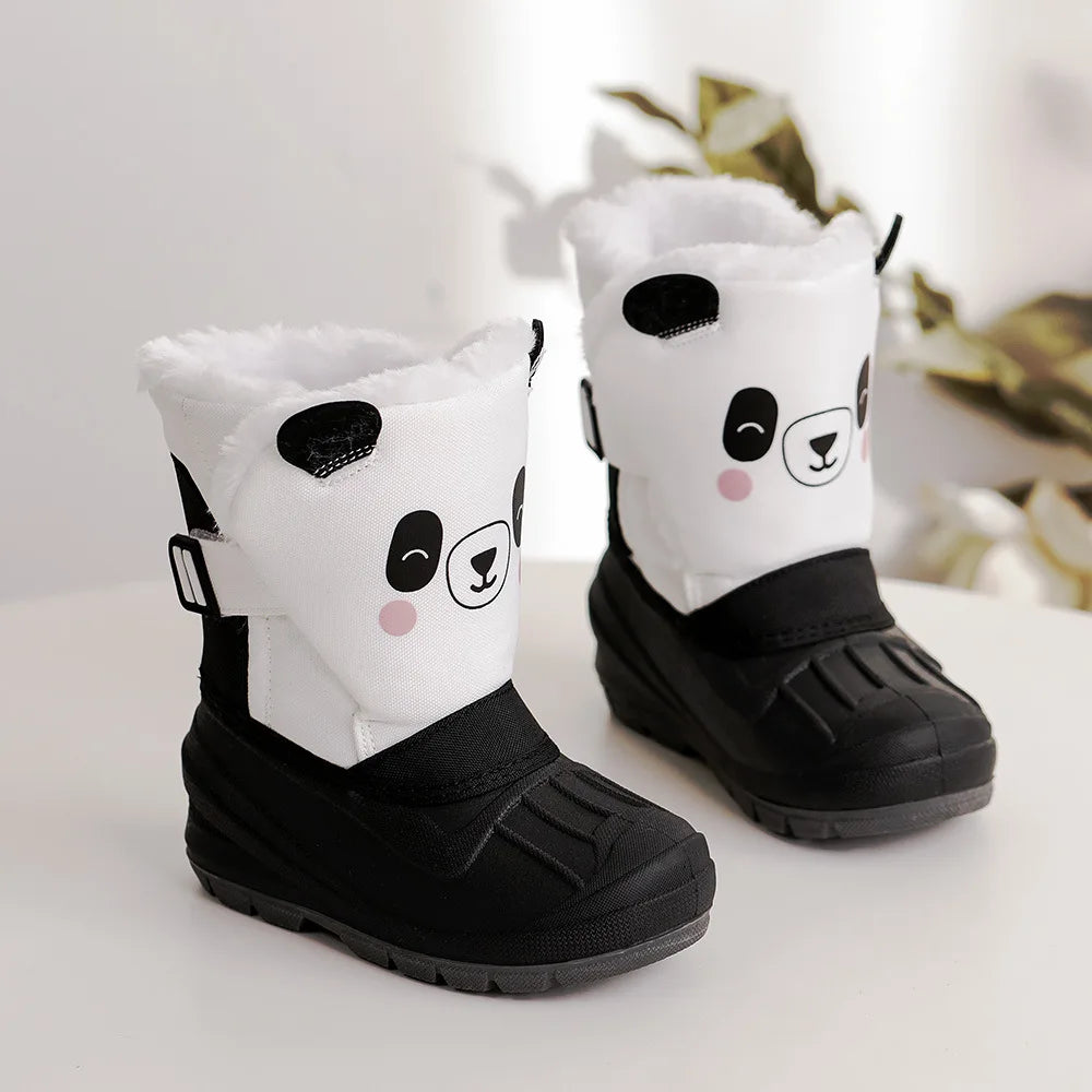 Kids High Top Warm Waterproof Snow Boots