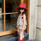 Girls Dot Suspender Shorts Set - Summer Two Piece Outfit