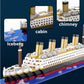 Titanic Iceberg Cruise Ship Building Blocks Set - Micro Brick Model