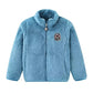 Kids Hooded Fur Collar Winter Jacket - Thick Warm Outerwear