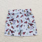 Toddler Boys Camo Pocket Shorts - Elastic Waist Summer Pant