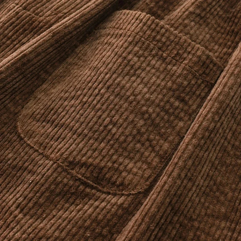 Girls Corduroy Elastic Waist Cotton Skirt