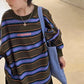 Boys Striped Long Sleeve T-Shirt - Loose Spring Autumn Top