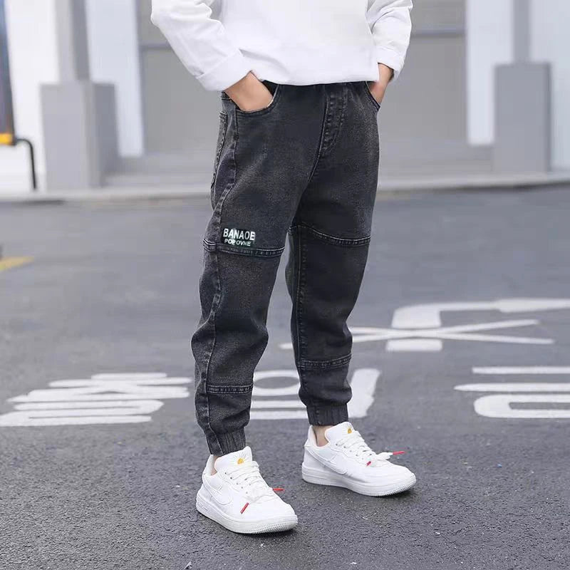 Boys Classic Denim Jeans - Slim Casual Bottoms for Kids