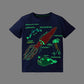 Boys Luminous Dinosaur T-Shirt - Cotton Animal Graphic Tee