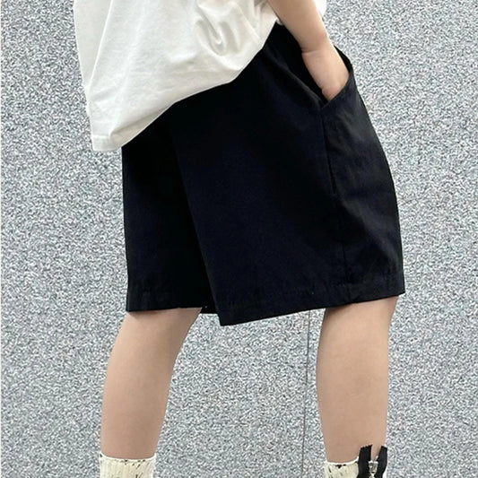 Kids Quick-Dry Cotton Loose Shorts - Korean Five-Quarter Style