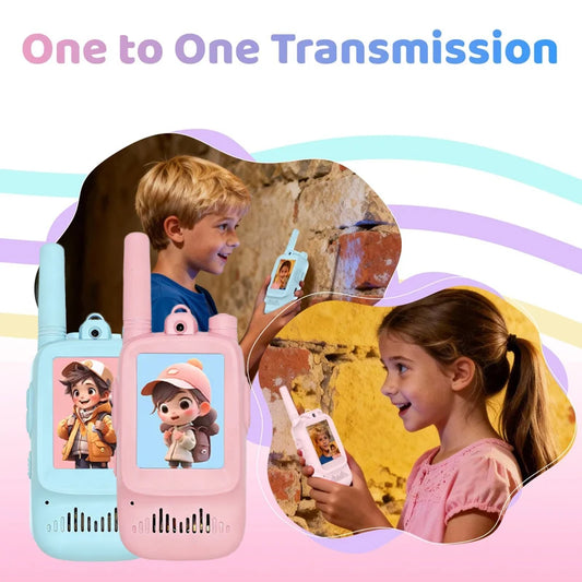 Rechargeable Kids Video Walkie Talkie Set