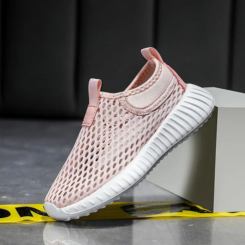 Kids Breathable Tennis Sneakers - Summer Mesh Running Shoes