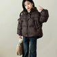 Kids Hooded Cotton Padded Down Coat - Warm Winter Outerwear