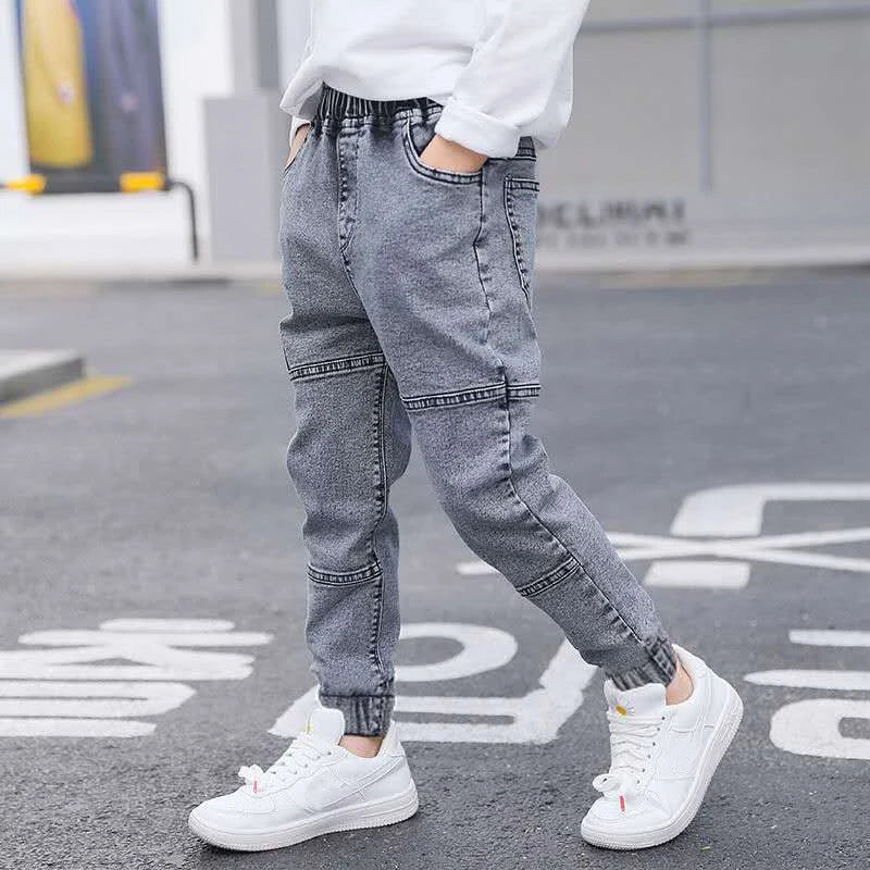 Boys Classic Denim Jeans - Slim Casual Bottoms for Kids