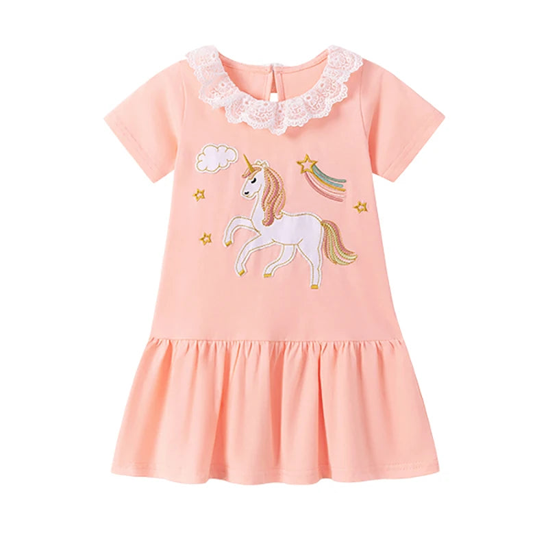 Baby Girls Cotton Summer Dress - Lovely Toddler Style