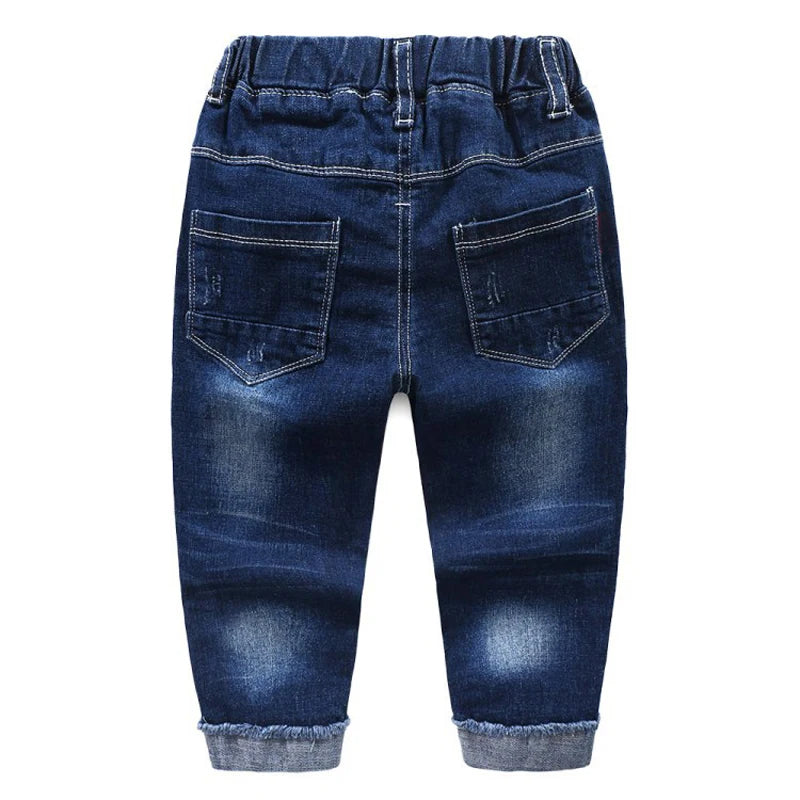 Boys Classic Denim Jeans - Slim Casual Bottoms for Kids