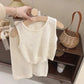 Girls Knitted Vest Wide Leg Pants Set - Breathable Summer Style