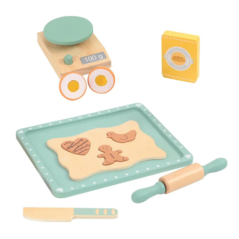 Wooden Pretend Play Kitchen Toy Set