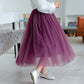 Girls Long Fluffy Tulle Ball Gown Pettiskirt