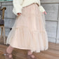 Girls Gauze Mesh Fluffy A-Line Skirt
