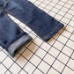 Boys Skinny Denim Jeans - Elastic Waist Casual Trousers