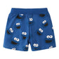 Kids Shark Print Drawstring Shorts - Cartoon Animal Summer Pant