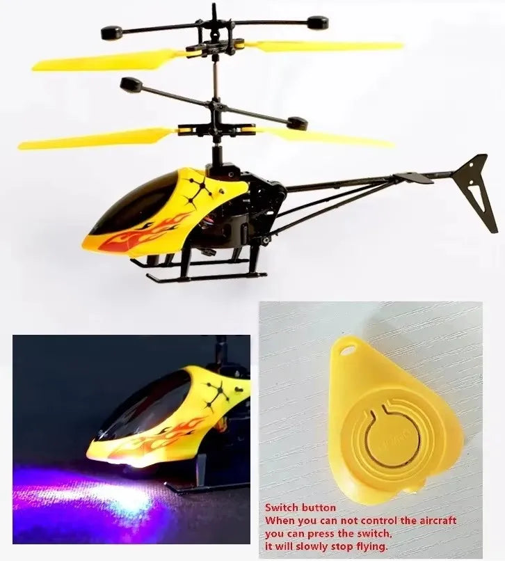 Mini Infrared Induction RC Drone - Flashing Light Helicopter Toy