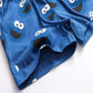 Kids Shark Print Drawstring Shorts - Cartoon Animal Summer Pant