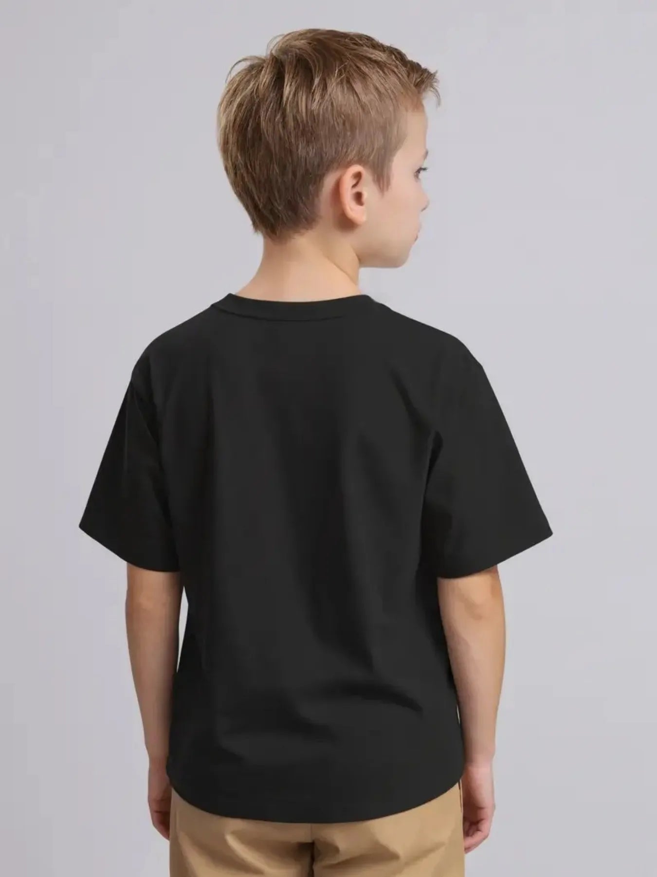 Kids Number Graphic T-Shirt - Loose Short Sleeve Summer Top
