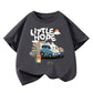 Boys Car Cartoon T-Shirt - Loose Short Sleeve Summer Tee
