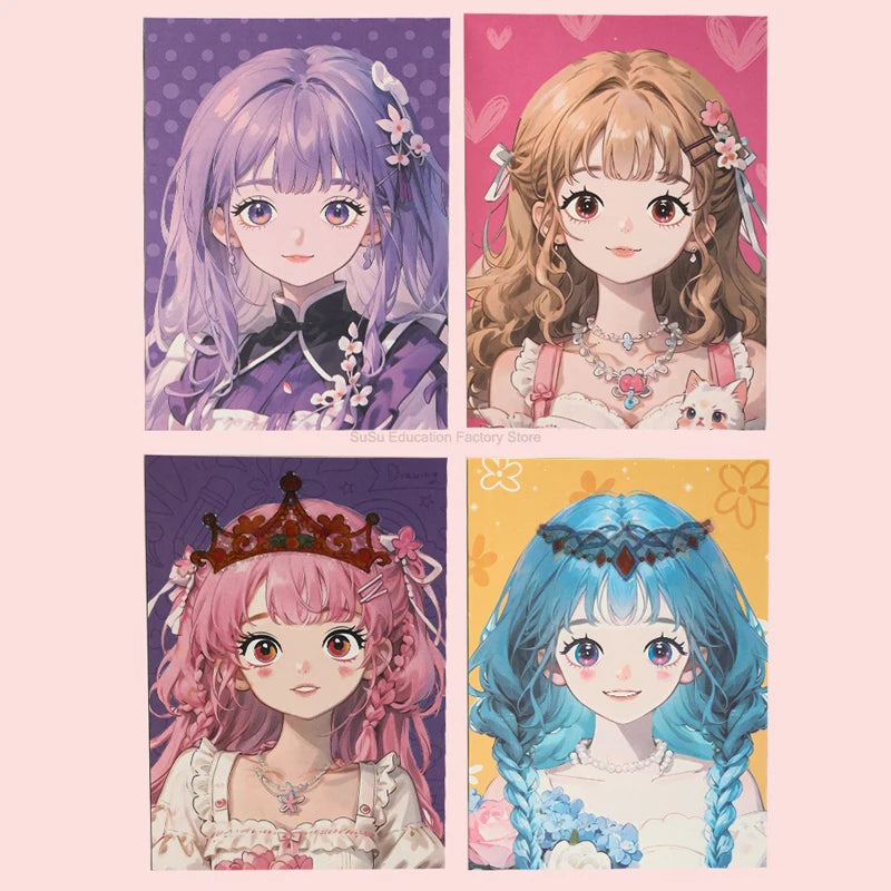 Princess DIY Makeup Coloring Art Set