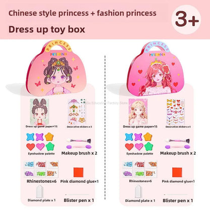 Princess DIY Makeup Coloring Art Set