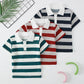Kids Solid Color Polo Shirt Set - Short Sleeve Lapel Sports Top