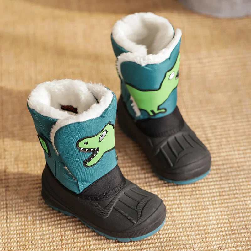Kids High Top Warm Waterproof Snow Boots