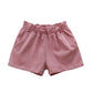 Girls Solid Cotton Casual Summer Shorts