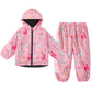 Kids Waterproof Hoodie Coat and Pants Set - Warm Rain Outfit